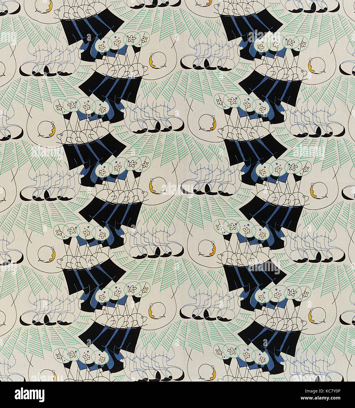 'Americana drucken: "Blondinen bevorzugt" Textil, 1925 Stockfoto