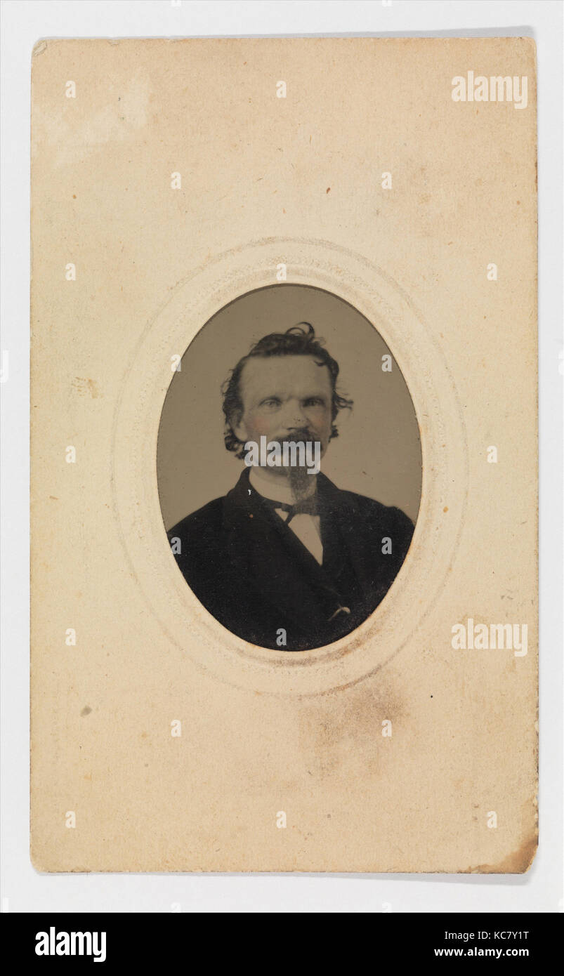 Tintype Foto von Gustave Junge (1827-1895), Ca. 1860 Stockfoto