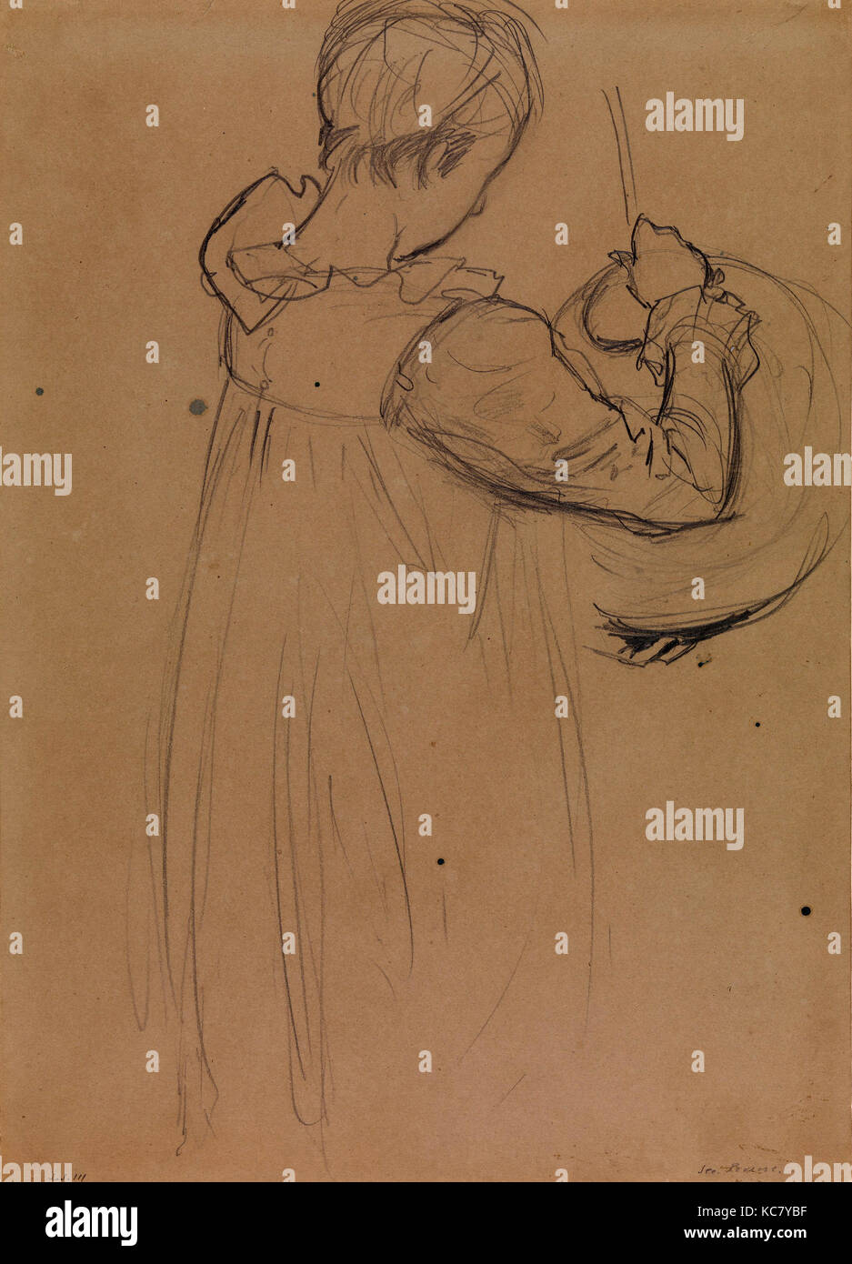 Dorothy Barnard, Studie für "Carnation, Lilie, Lilie, Rose" (recto): Polly Barnard, Studie für "Carnation, Lilie, Lilie, Rose" (verso Stockfoto