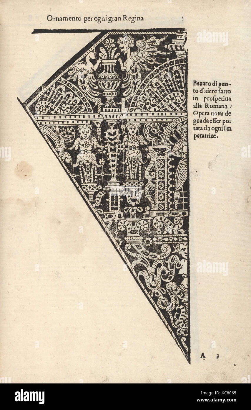 Zeichnungen und Drucke, Bücher druckt Ornament & Architektur, Ornamento Nobile... Fatta da Lucretia Romana (Libro V des Corona Stockfoto