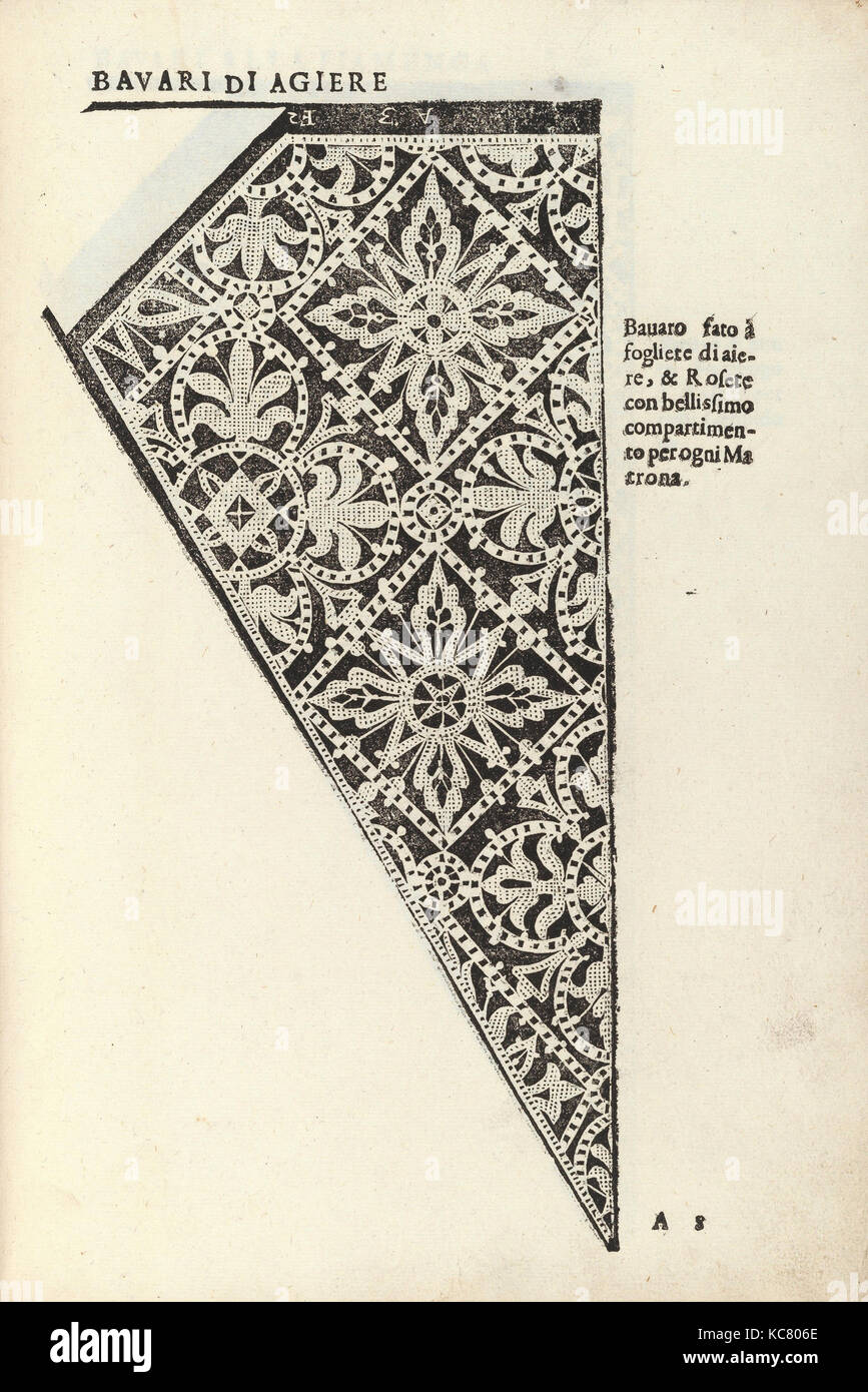 Zeichnungen und Drucke, Bücher druckt Ornament & Architektur, Ornamento Nobile... Fatta da Lucretia Romana (Libro V des Corona Stockfoto