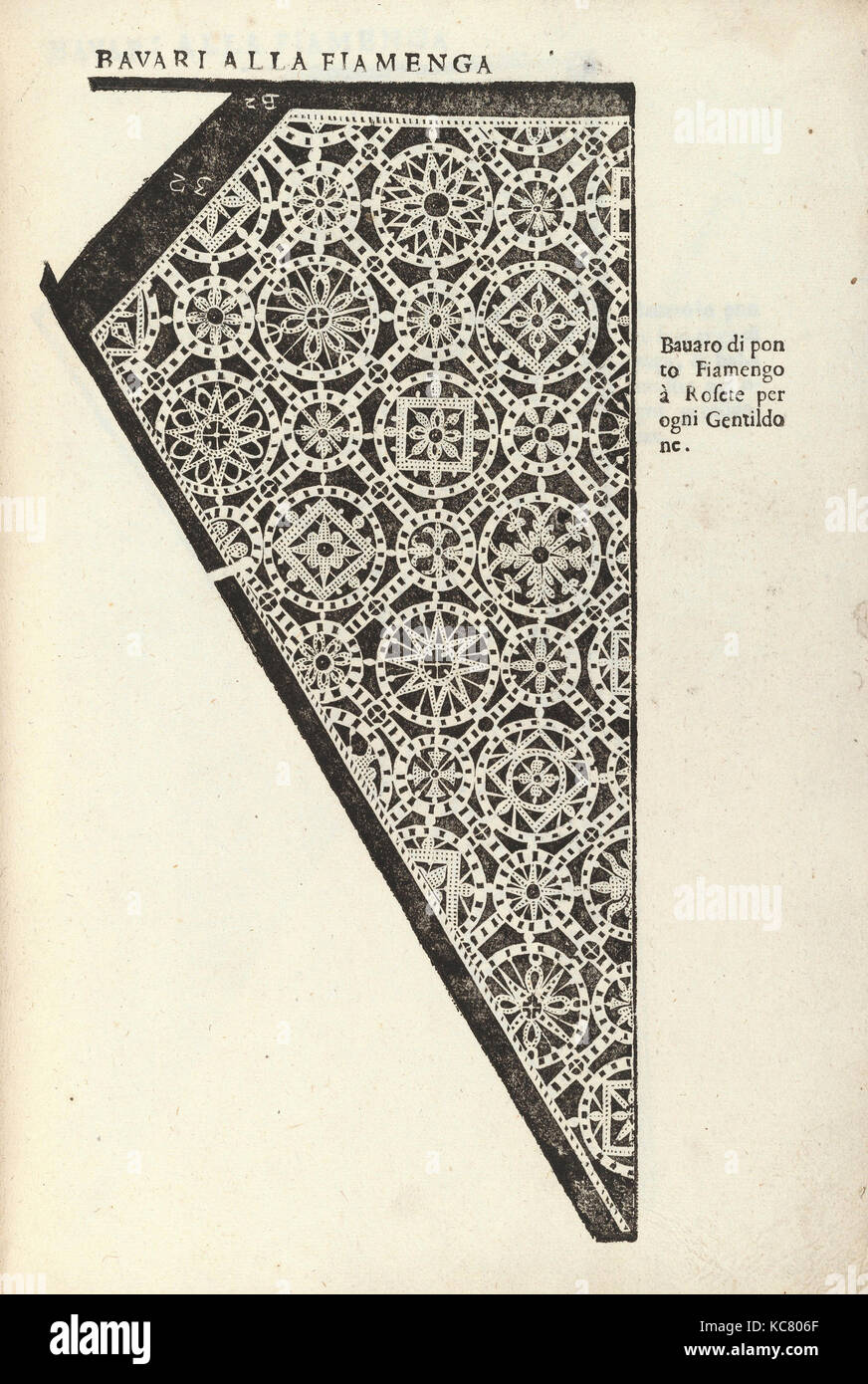 Zeichnungen und Drucke, Bücher druckt Ornament & Architektur, Ornamento Nobile... Fatta da Lucretia Romana (Libro V des Corona Stockfoto