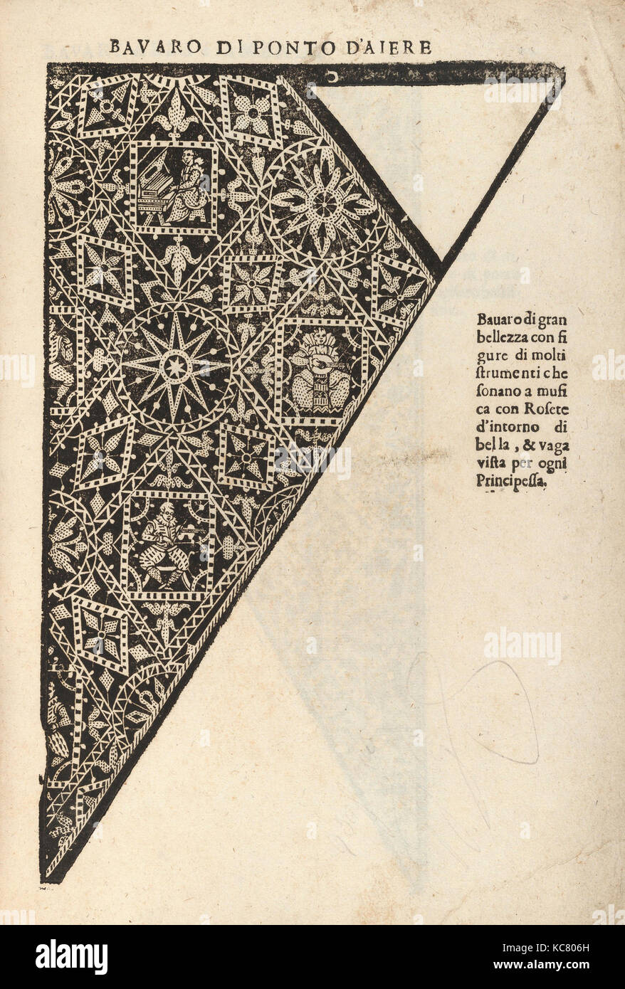 Ornamento Nobile... Fatta da Lucretia Romana (Libro V des Corona), Seite 11 (recto), 1620 Stockfoto