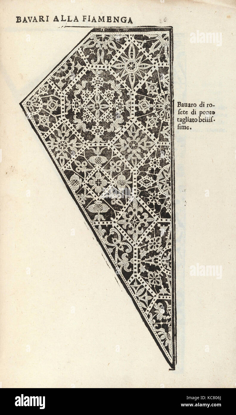 Ornamento Nobile... Fatta da Lucretia Romana (Libro V des Corona), Seite 12 (recto), 1620 Stockfoto