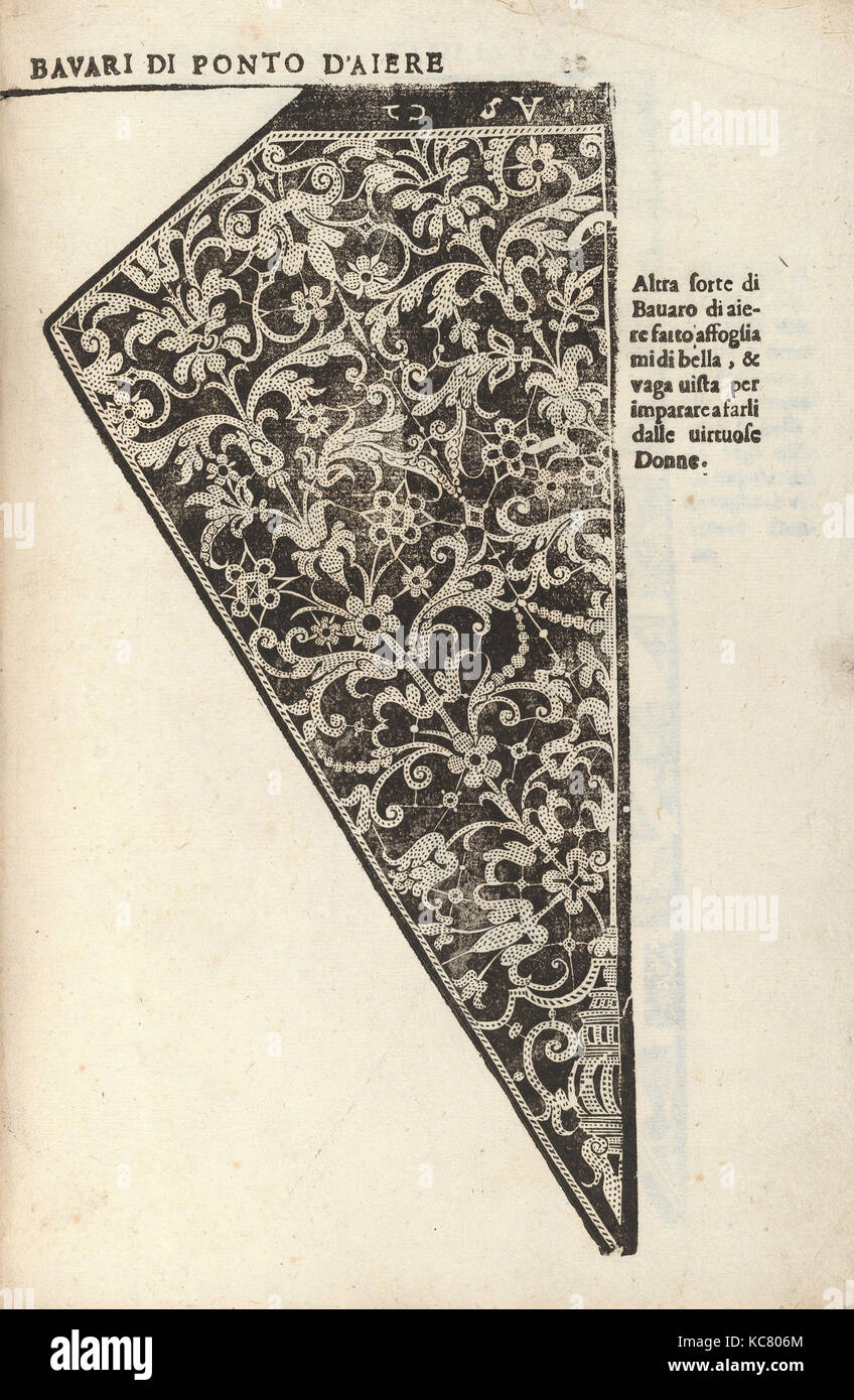 Ornamento Nobile... Fatta da Lucretia Romana (Libro V des Corona), Seite 14 (recto), 1620 Stockfoto