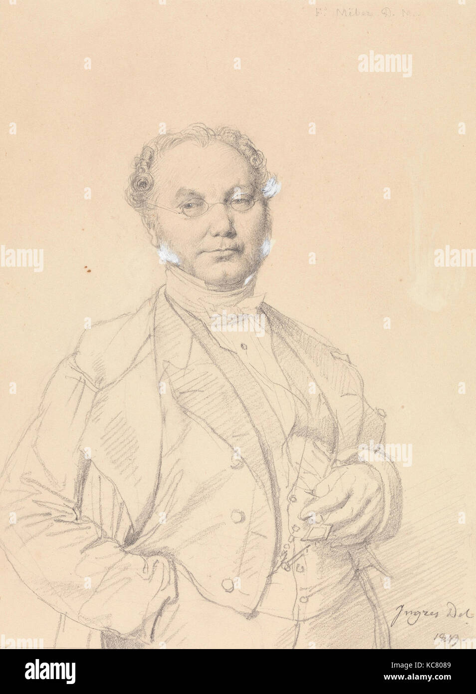 Dr. François Mêlier, Jean Auguste Dominique Ingres, 1849 Stockfoto