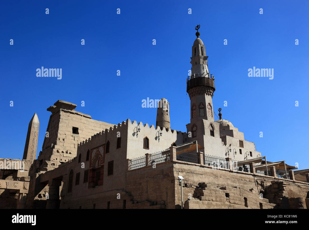 Luxor Tempel Moschee von Abu el-haggag, Afrika, Oberägypten, Unesco Stockfoto