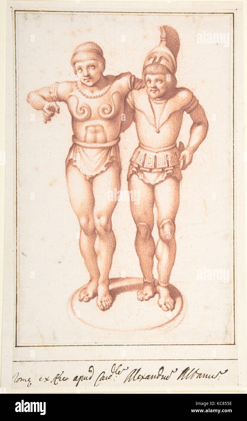 Etruskische Armleuchter Finial (von Cassiano dal Pozzo's 'Papier Museum'), Anonyme, Italienisch, Roman-Bolognese, 17. Jahrhundert, 1620 Stockfoto