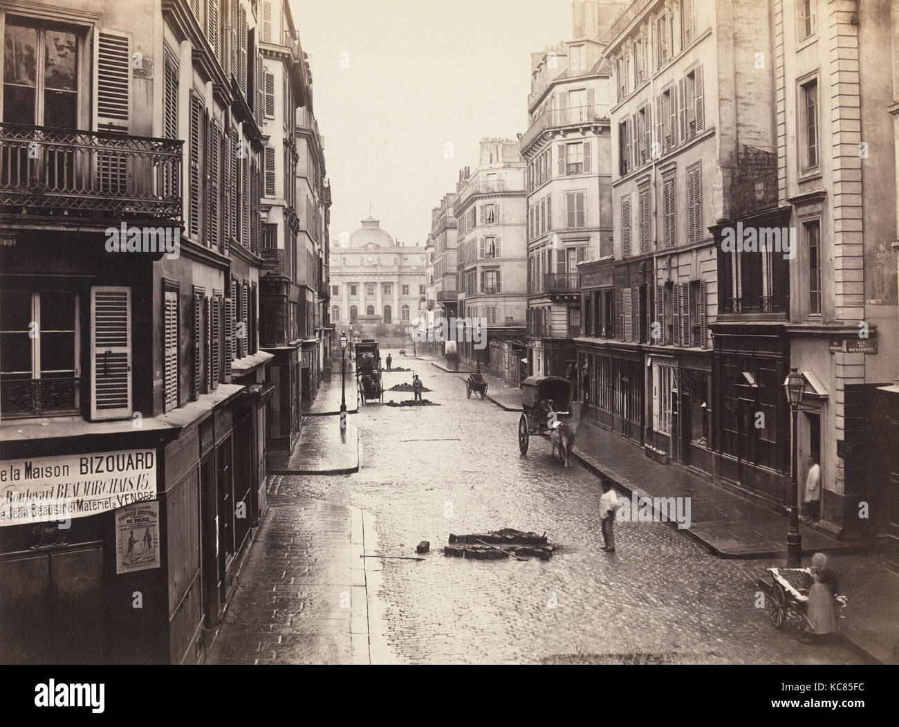 Rue de Constantine, Ca. 1865, Eiweiß silber Drucken aus Glas negativ, 27,3 x 36,8 cm (10 3/4 x 14 1/2 in.), Fotos Stockfoto