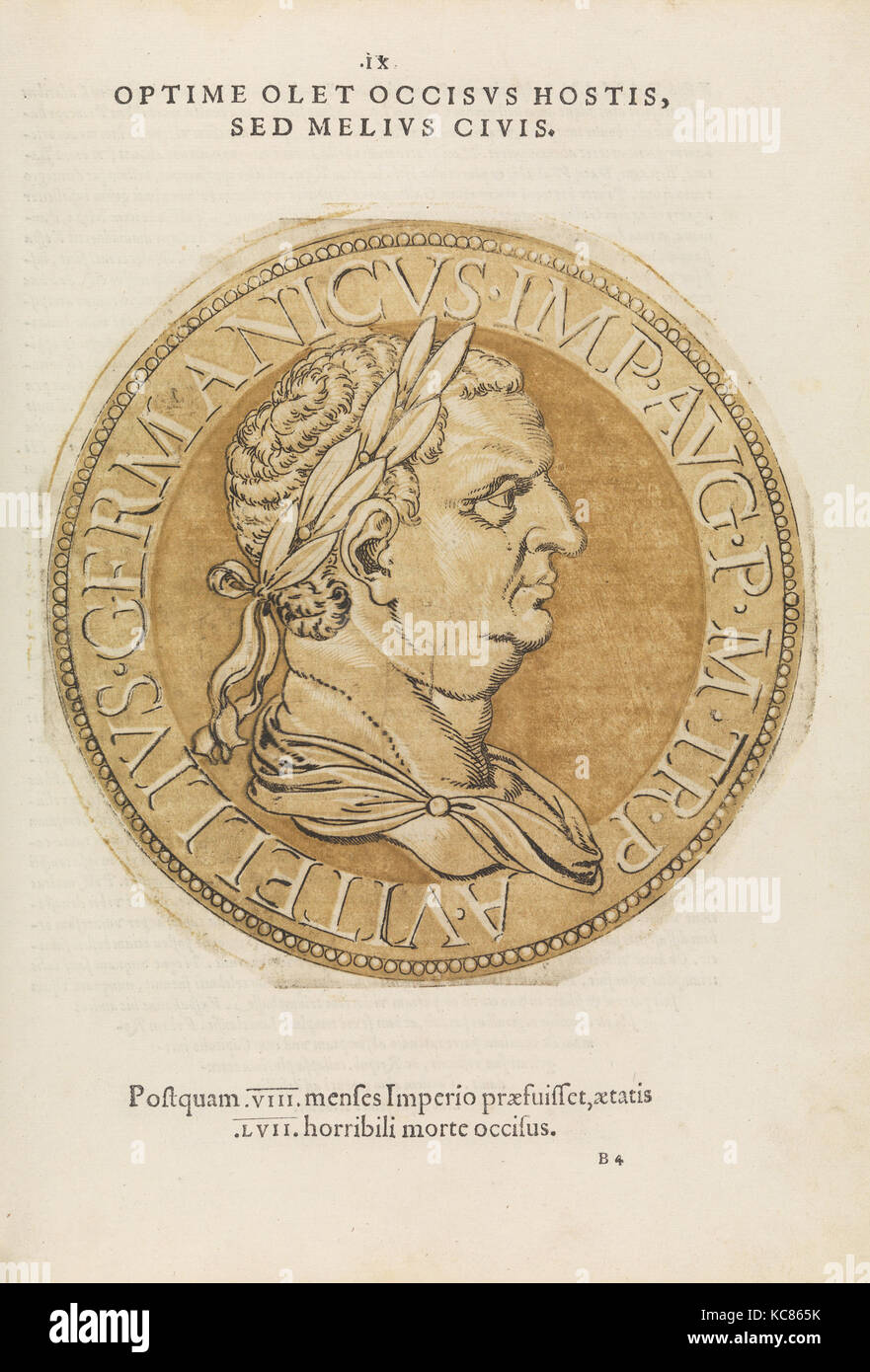 Vivae Omnium Ferre Imperatorum stellt sich vor ..., Hubert Goltzius, 1557 Stockfoto
