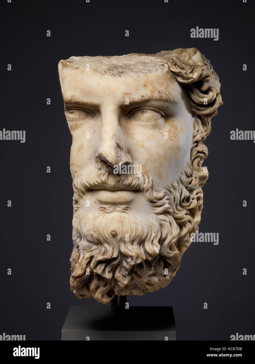 Marmor Porträt des Co-Kaiser Lucius Verus, A.D. 161 - 169 Stockfoto