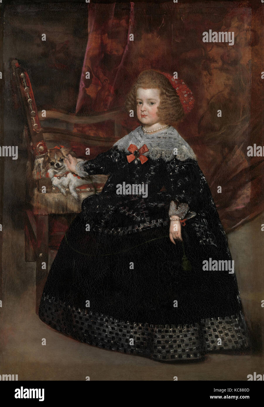 María Teresa (1638-1683), Infantin von Spanien, Juan Bautista Martínez del Mazo, Ca. 1645 Stockfoto