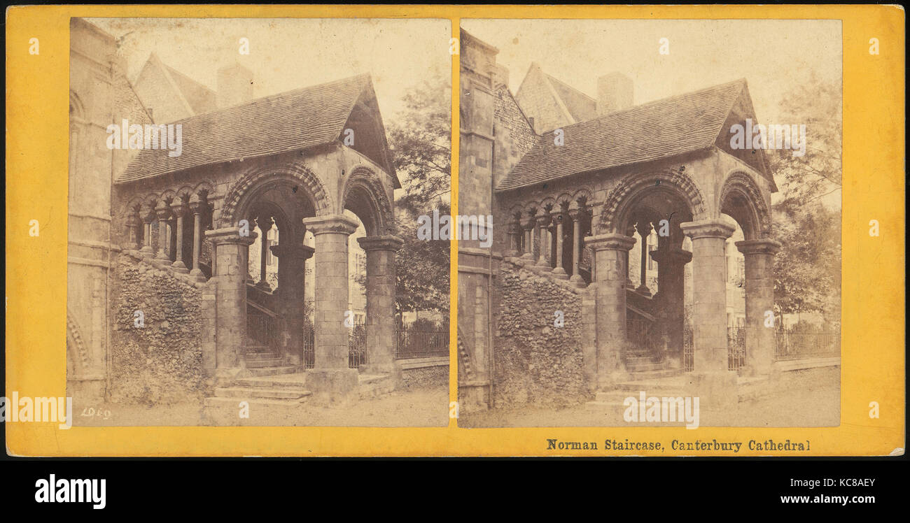 Gruppe von 23 frühen Stereograph Ansichten der britischen Kathedralen, Unbekannt, 1860 s - 80 s Stockfoto