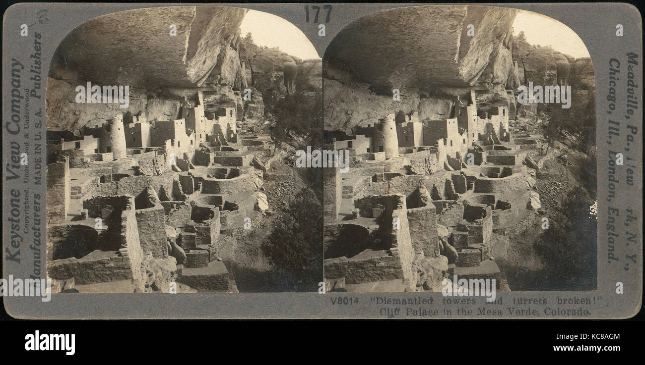 Gruppe von 30 Stereograph Ansichten von Colorado und Arizona, Vereinigte Staaten von Amerika, Benneville Lloyd Singley, 1850s - 1910s Stockfoto