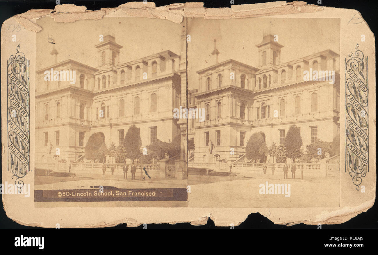 Gruppe von 26 Stereograph Blick auf San Francisco, Kalifornien, Benneville Lloyd Singley, 1850s - 1910s Stockfoto