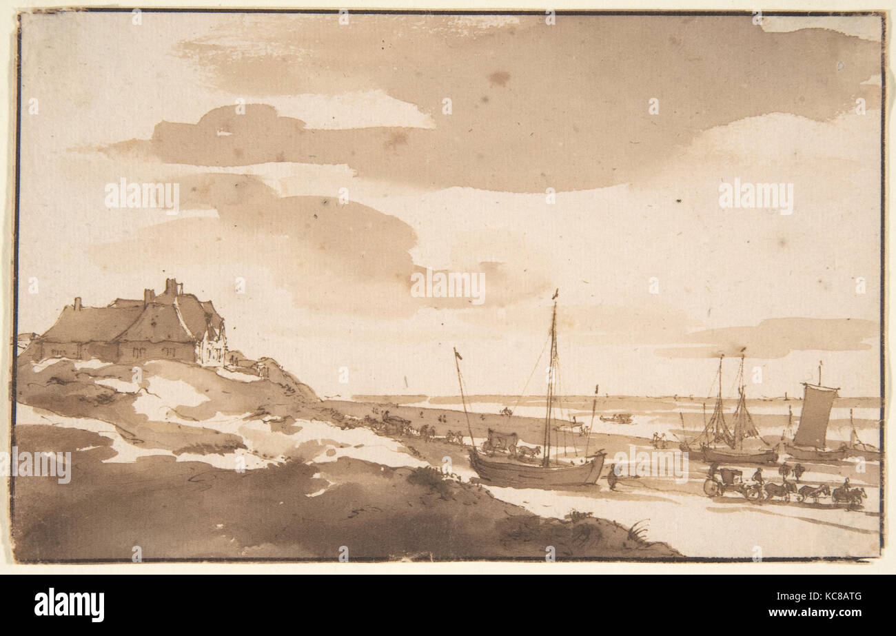 Blick auf die Dünen von Scheveningen, Jan de Bisschop, Mitte des 17. Jahrhunderts Stockfoto
