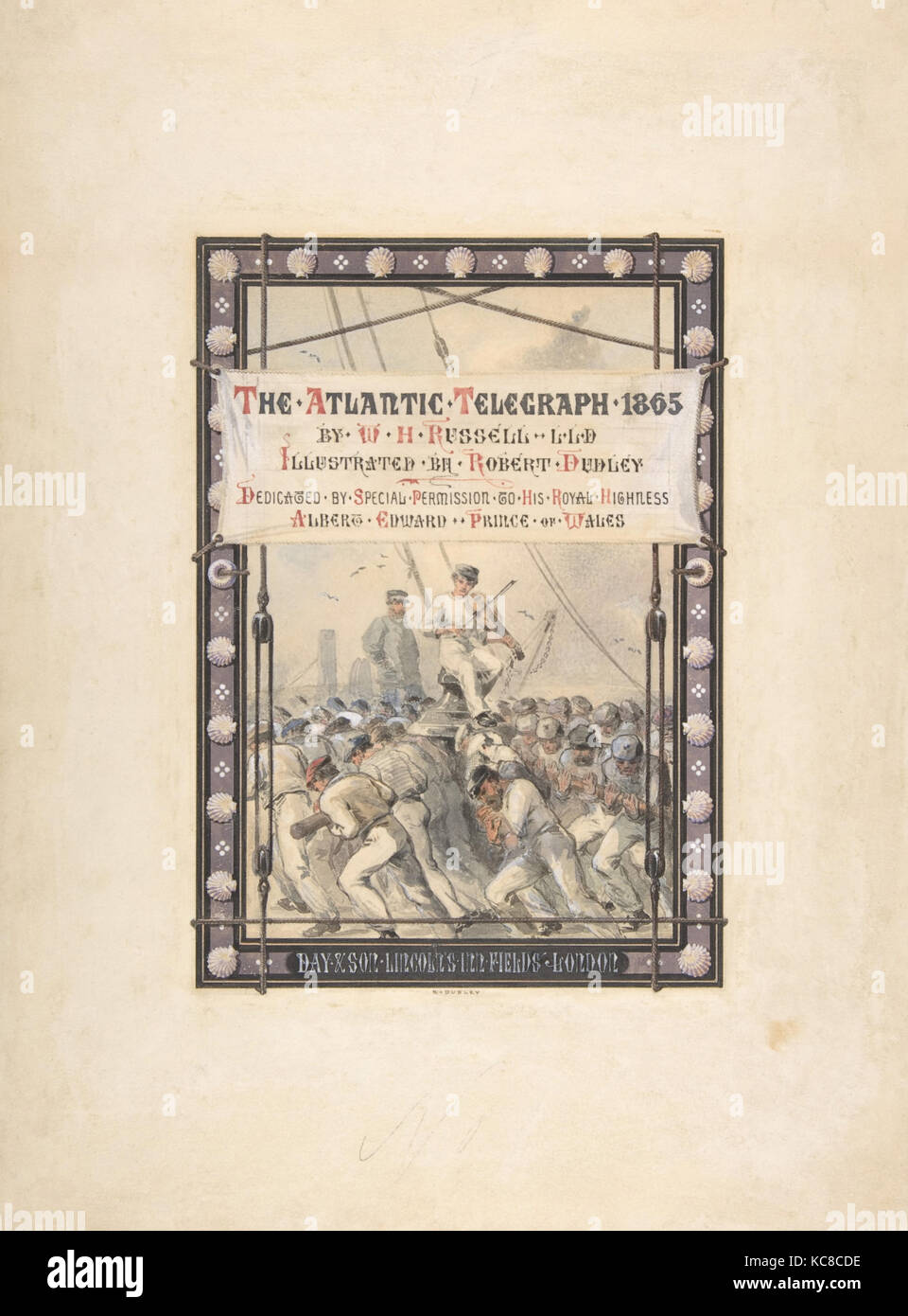 Das Great Eastern wiegen Anker werfen die Maplin Sands an der Nore, Juli 15, 1865, Robert Charles Dudley, 1865-66 Stockfoto