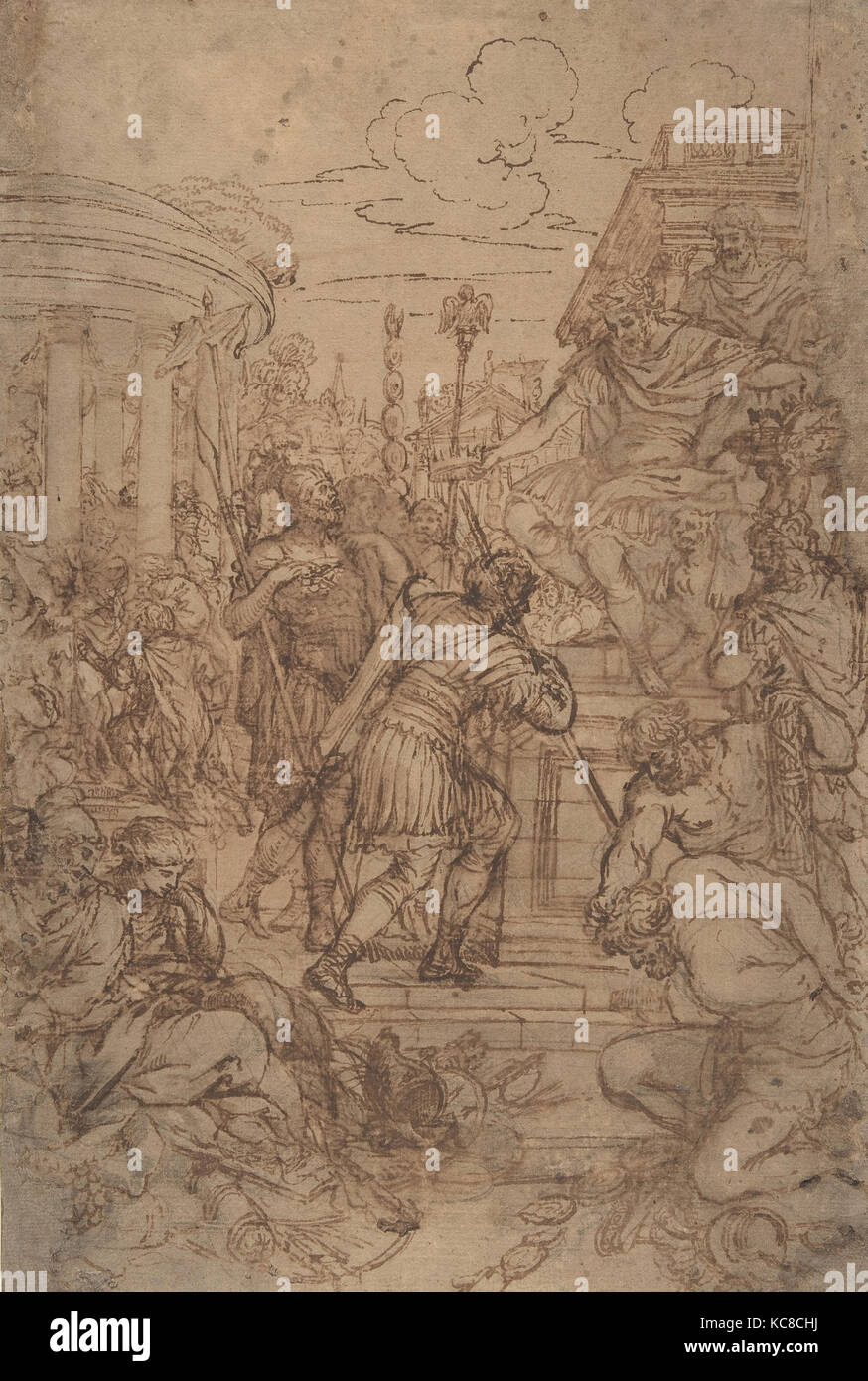Studie für das Alter der Bronze, Pietro da Cortona, 1637 Stockfoto