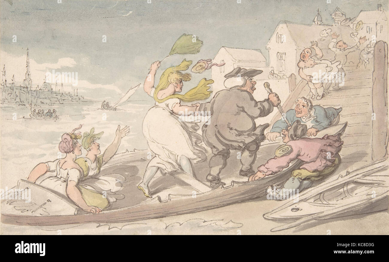 Ostwinde, zurückzuführen auf Thomas Rowlandson, Ca. 1810 Stockfoto