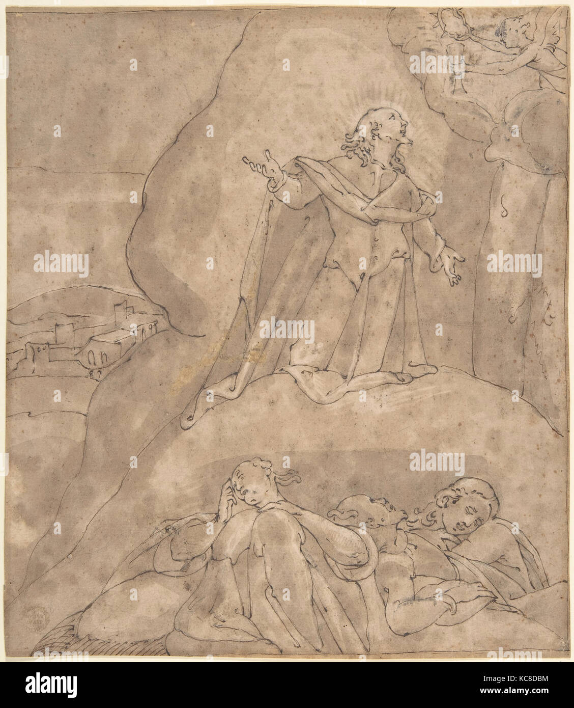 Die Todesangst im Garten, Anonym, italienisch, 16. Jahrhundert Stockfoto