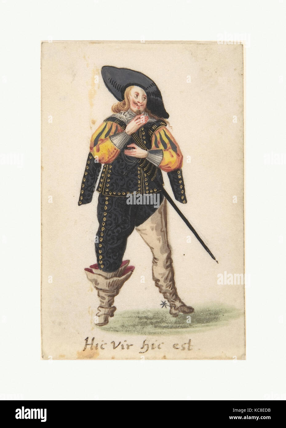 Eine stehende Cavalier, Anonym, Schweizer, Ende 16. bis Anfang des 17. Jahrhunderts, Ende des 16. Anfang des 17. Jahrhunderts Stockfoto