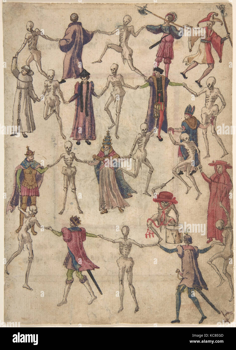 Der Tanz des Todes, Anonym, Deutsche, 16. Jahrhundert Stockfoto