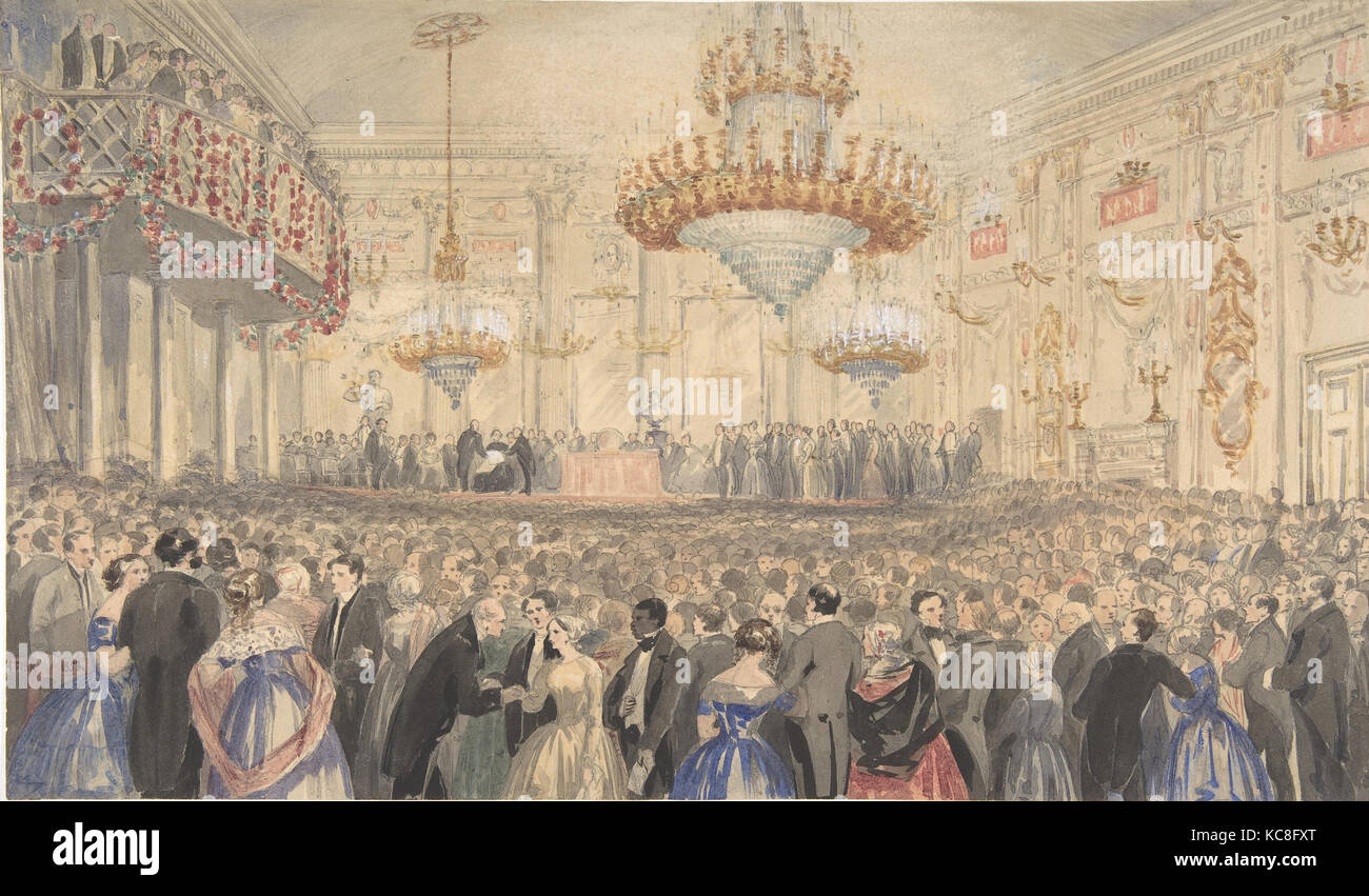 Abschaffung Tagung in Willis Zimmer zu Ehren von Harriet Beecher Stowe, William Henry Fisk, 1853 Stockfoto