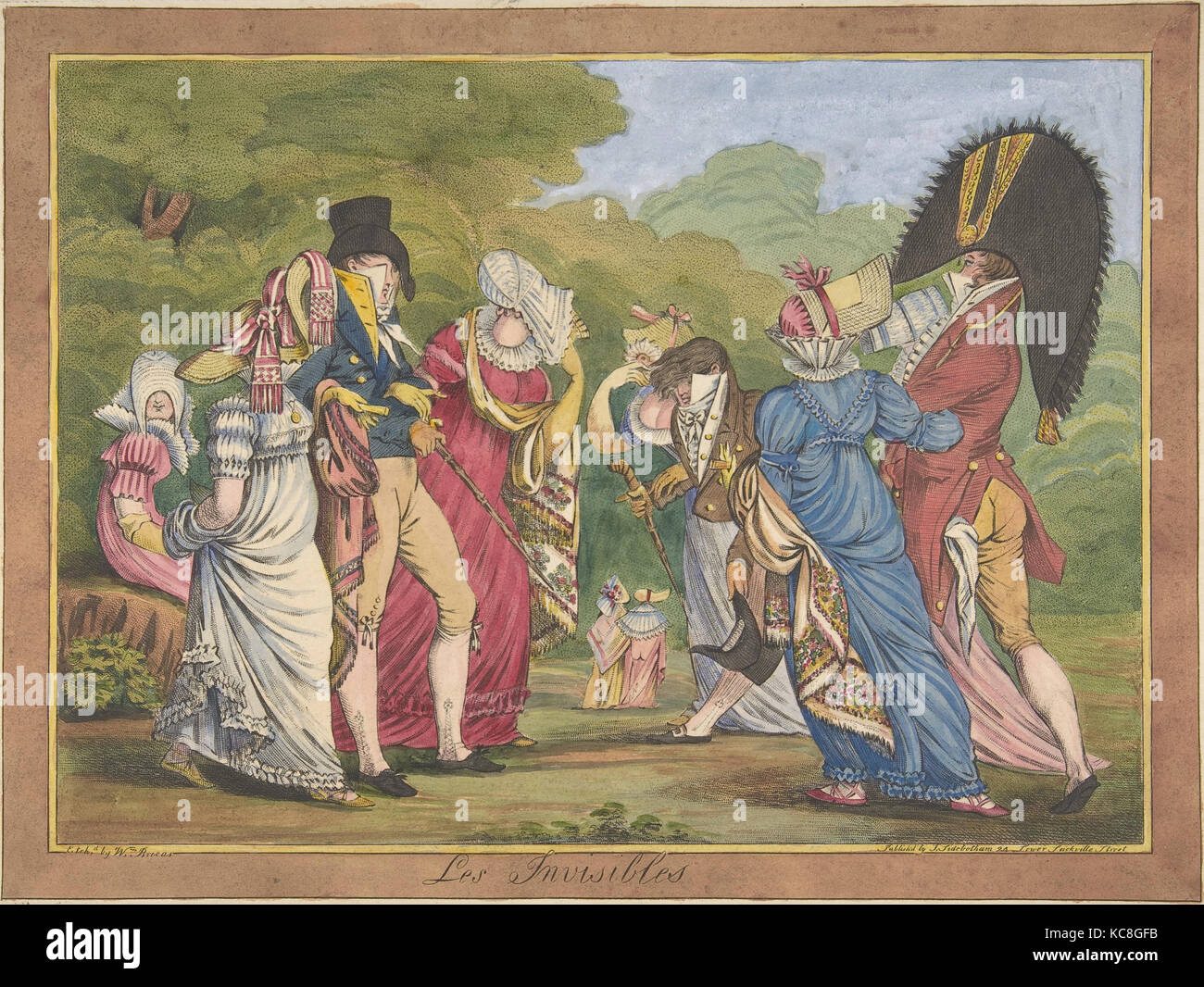 Les Invisibles (Die unsichtbaren), William Brocas, 1810 Stockfoto