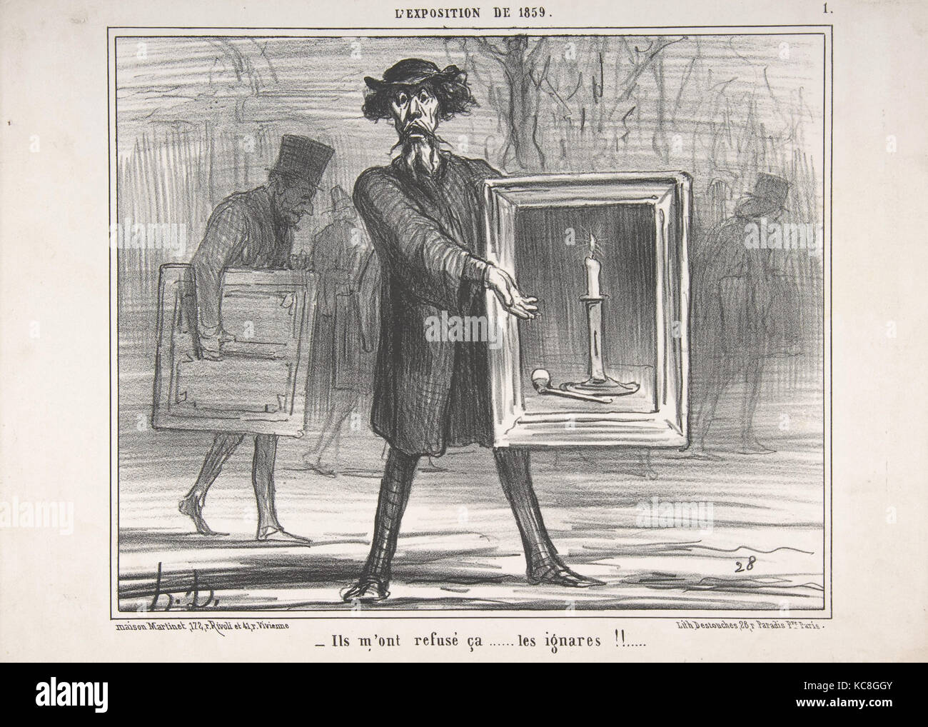 Sie Dies verweigert, ... die Ignoranten!!! (Ils m'ont refusé ça... les Ignares!!), Honoré Daumier, April 6, 1859 Stockfoto