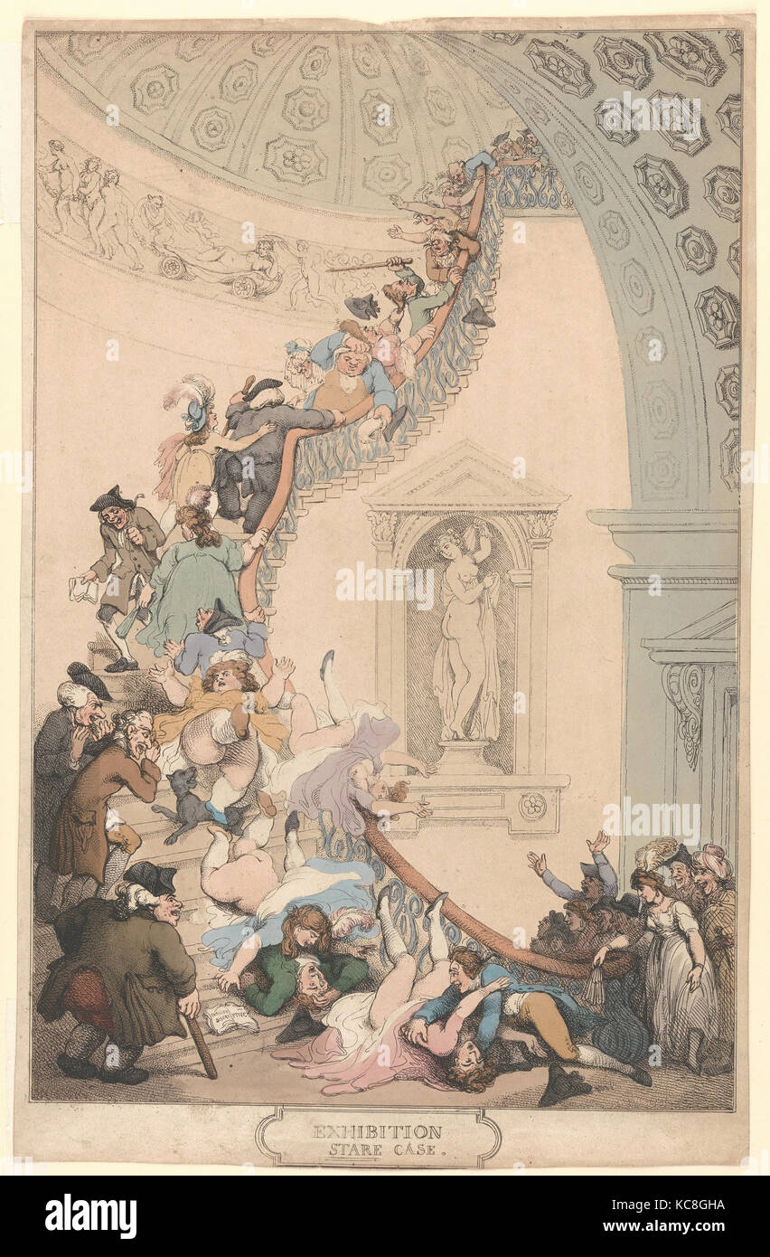 Die Ausstellung "Fall Tara, Thomas Rowlandson, 1811 Stockfoto