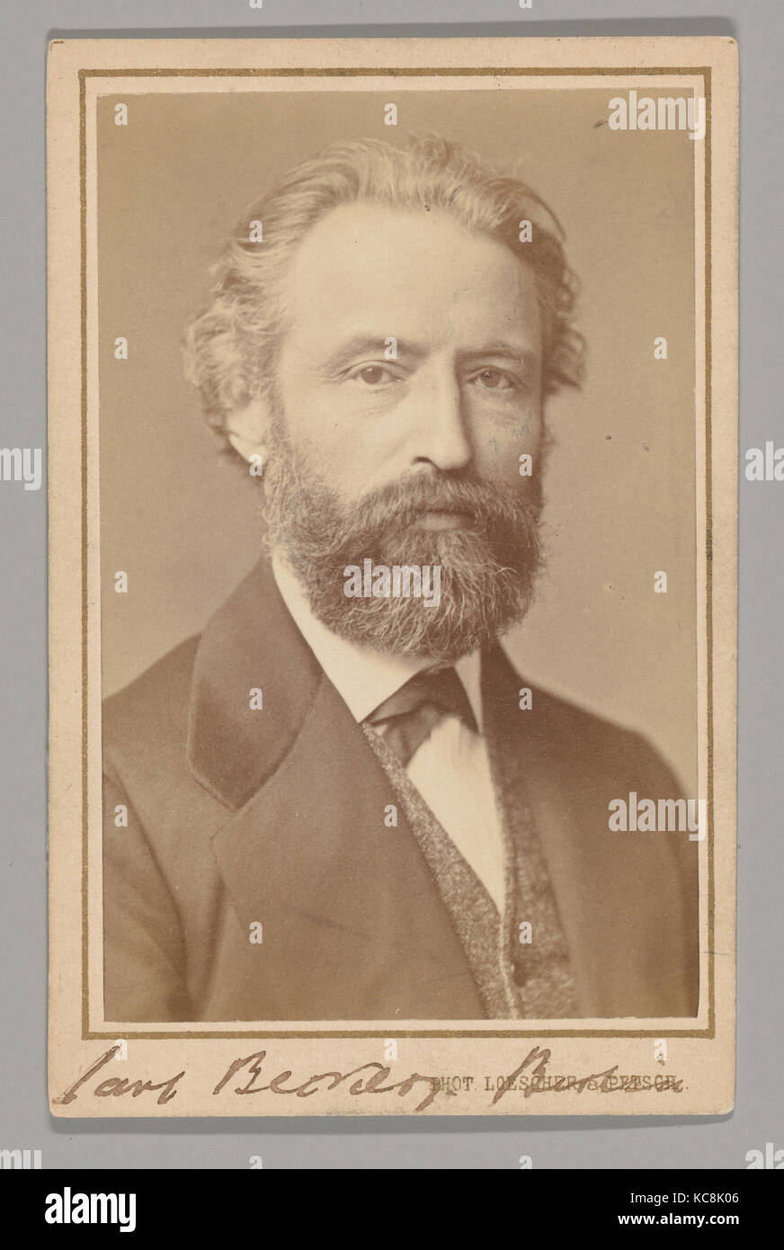 Carl Becker, 1860s, Eiklar Silber drucken, Ca. 10,2 x 6,3 cm (4" x 2 1/2 in.), Fotografien Stockfoto