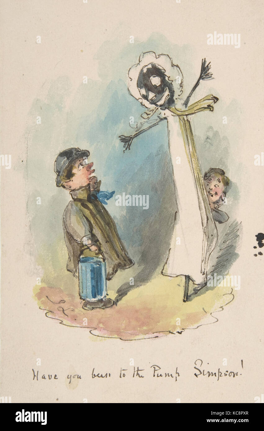 "Haben Sie auf die Pumpe, Simpson?", John Leech, 1837-64. Stockfoto