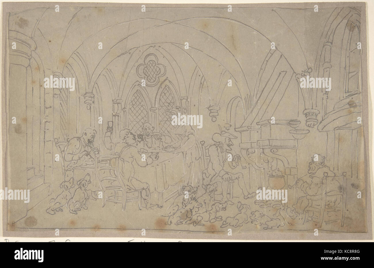 Dr. Syntax und den Überalterten Fox Jäger, Thomas Rowlandson, 1820 Stockfoto