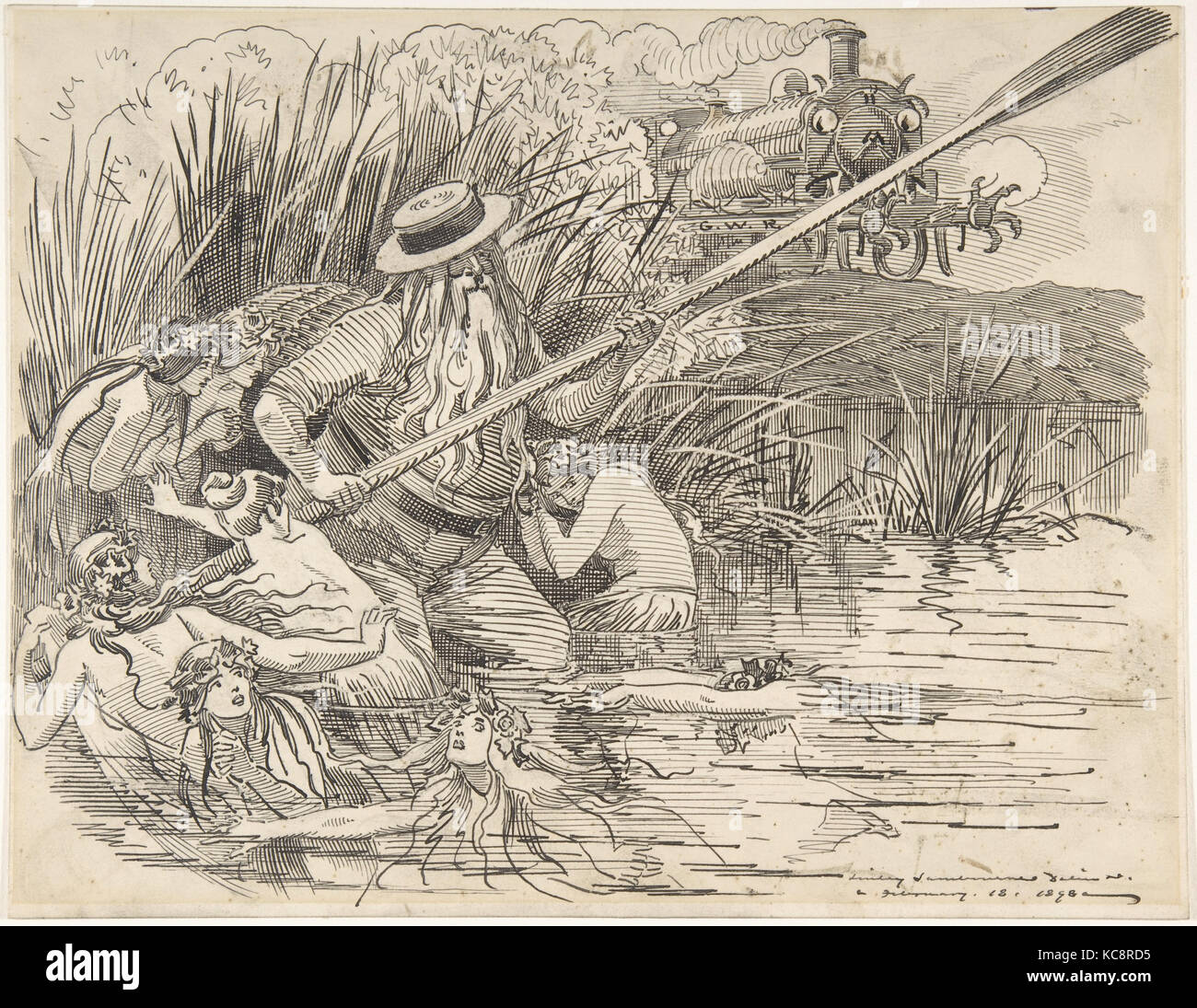 Cartoon für Punch (der Great Western Railway), Februar 18, 1898, Sir, 1898 Stockfoto