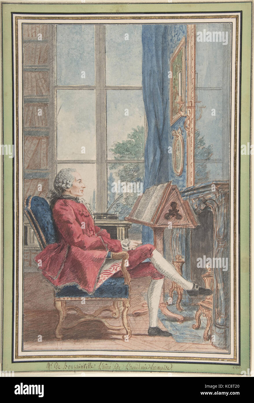 Jean-Pierre De Bougainville, Louis de Carmontelle, 1760 Stockfoto