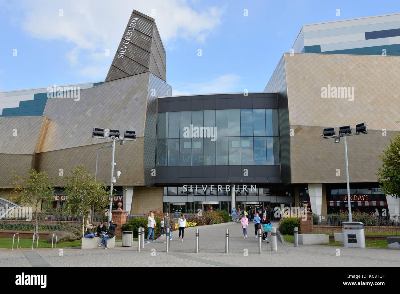 Silverburn Shopping Center Eingang, Pollok, Glasgow, Schottland, Vereinigtes Königreich Stockfoto