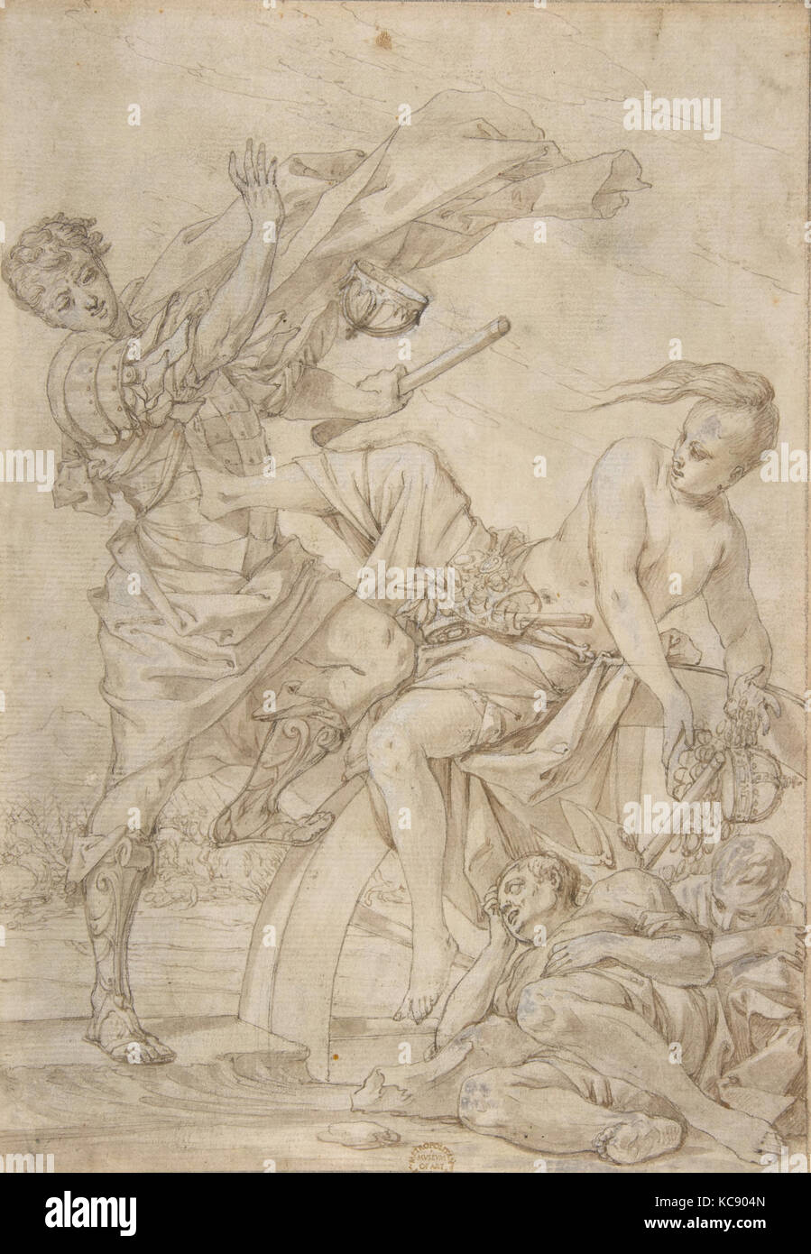 Allegorie des Fortune, Pietro Testa, 1612 - 50 zugeordnet Stockfoto