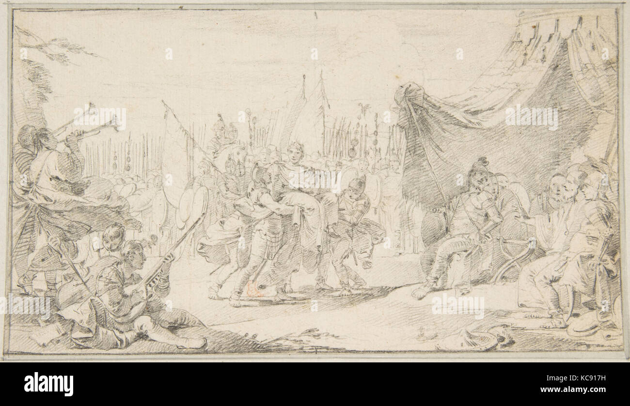 Illustration für ein Buch: Allgemeine im Triumph durchgeführt, Giovanni Battista Tiepolo, 1696 - 1770 Stockfoto