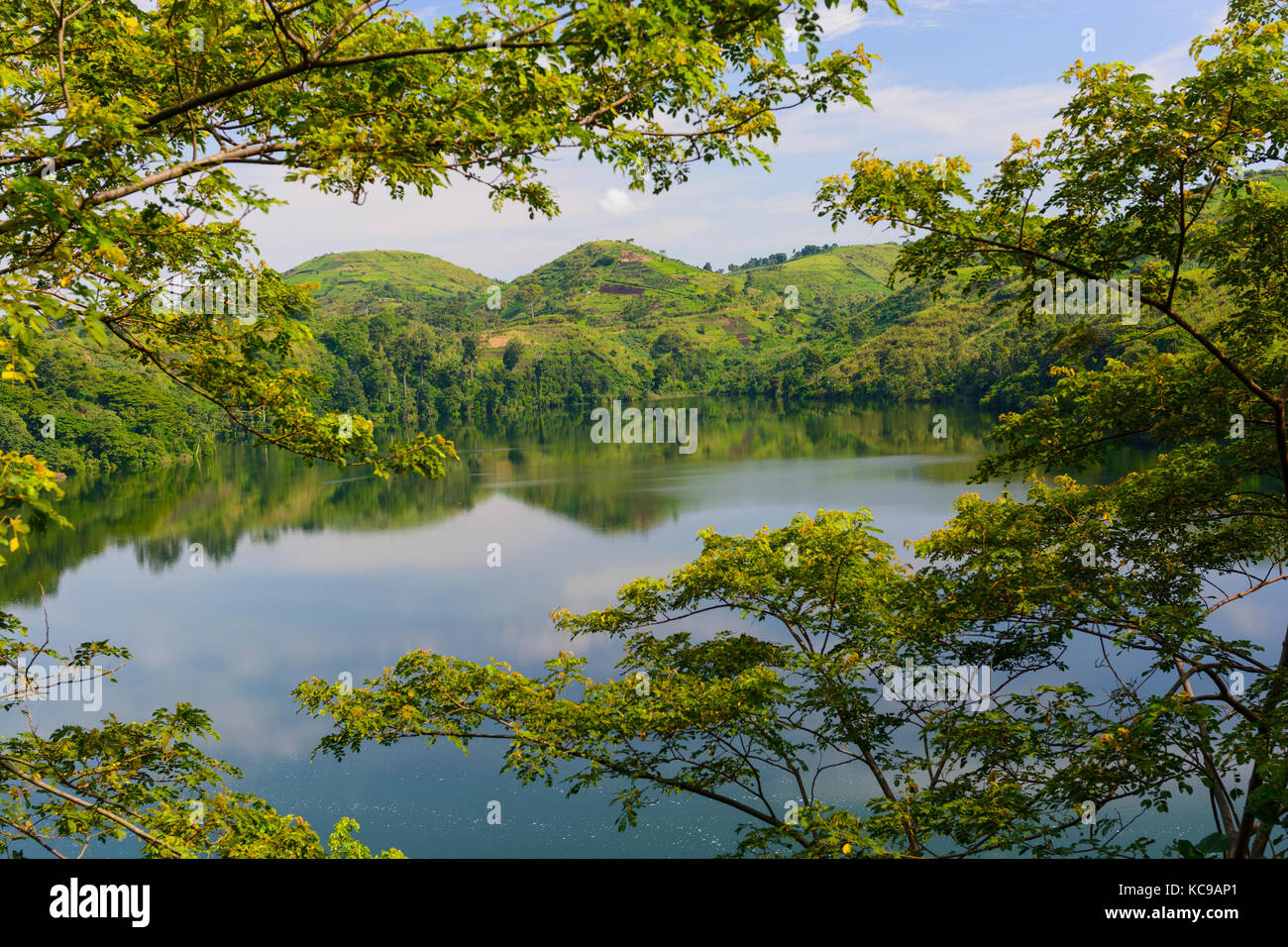 See nyinambuga im Krater Seen Region Ugandas Stockfoto