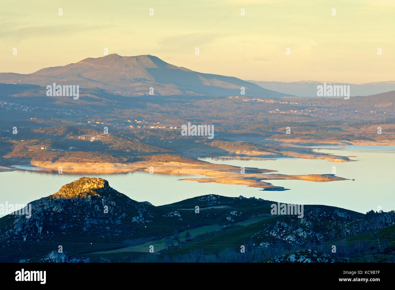 Alto Rabagão-Damm. Montalegre, Trás-os-Montes. Portugal Stockfoto