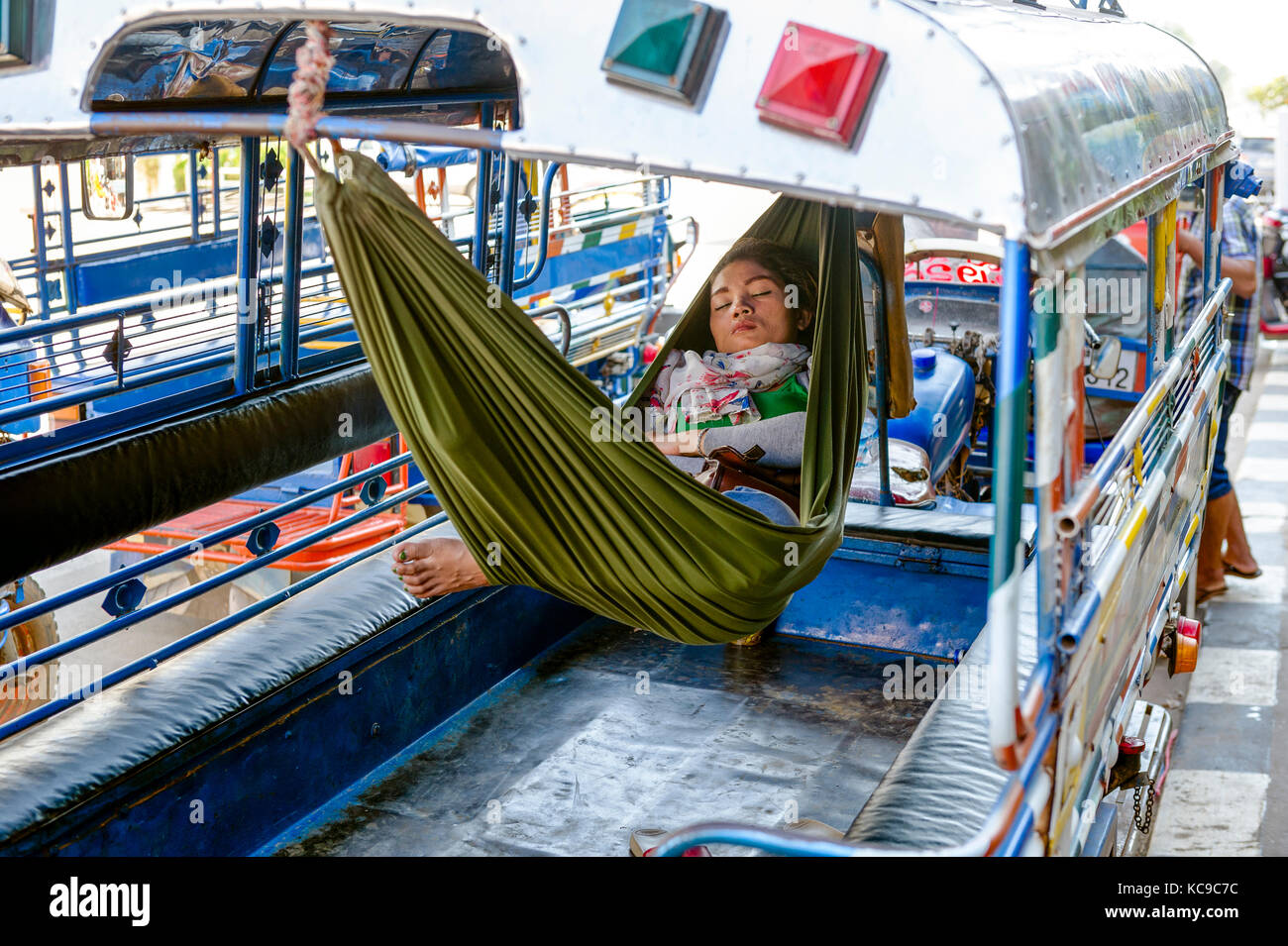 Laos. De Provinz Champassak. Champasak. Repos//Laos. Provinz Champassak. Champasak. Zeit der Erholung Stockfoto