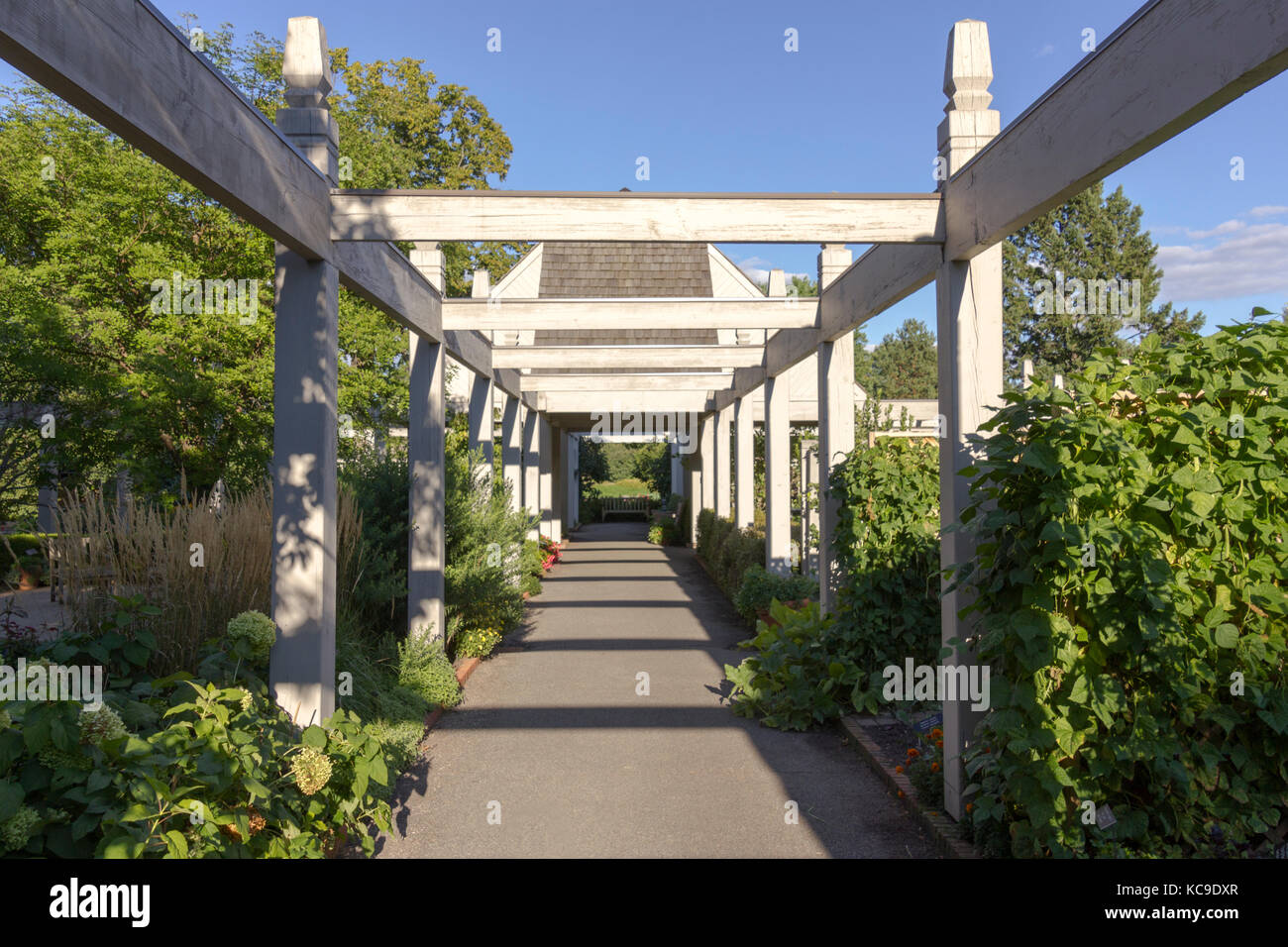 Garten Eingang Stockfoto