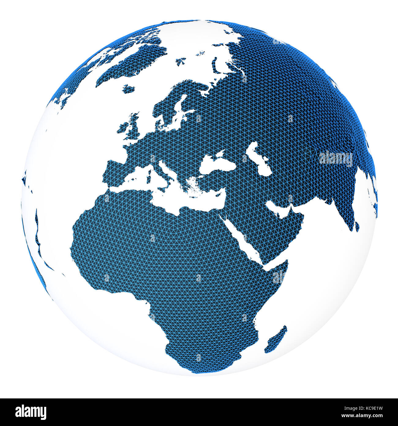 Welt Konzept Planet Erde 3D-Rendering Stockfoto