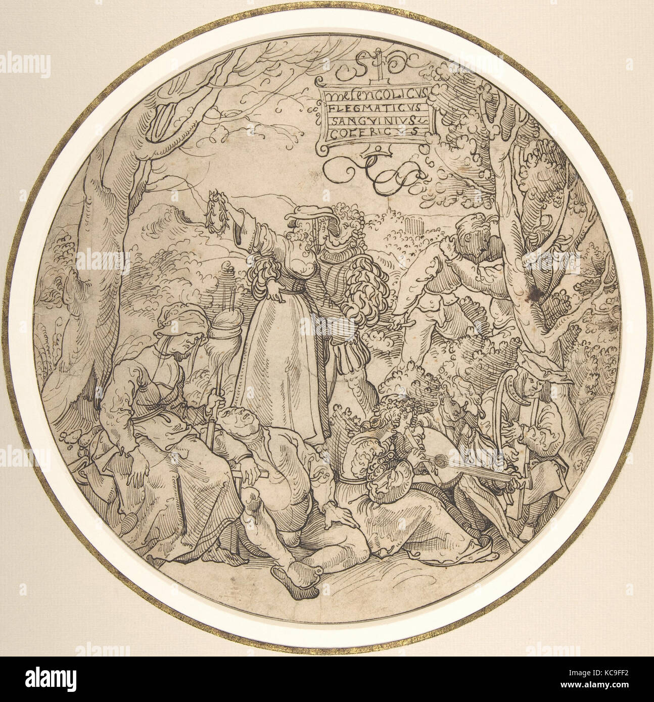 Die vier Temperamente, Jörg Breu der Ältere, 1500 - 1537 Stockfoto