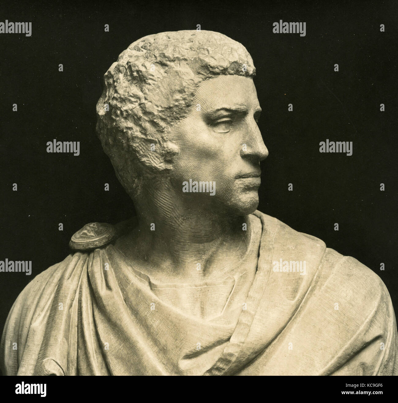 Portrait von Brutus, murble Büste von Michelangelo Buonarroti Stockfoto