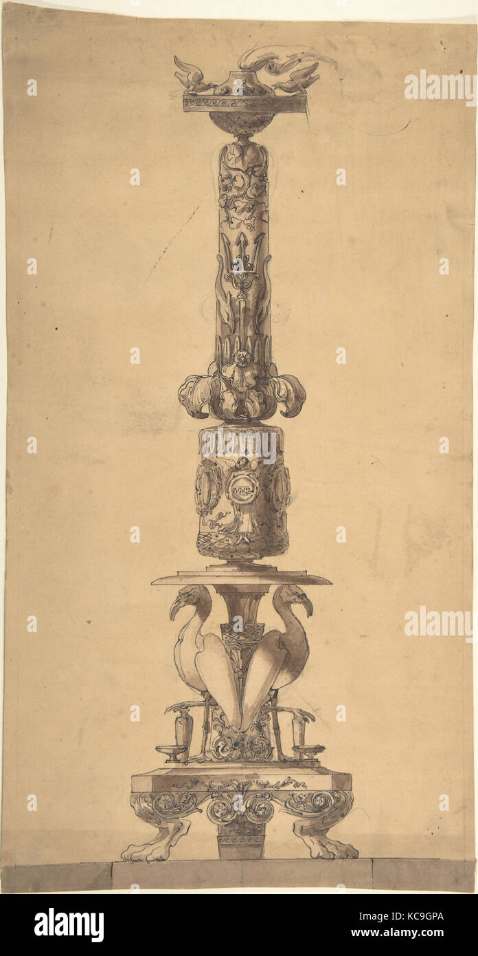 Design für ein armleuchter, Edgar George Papworth Sr., Ca. 1826 - 37 Stockfoto