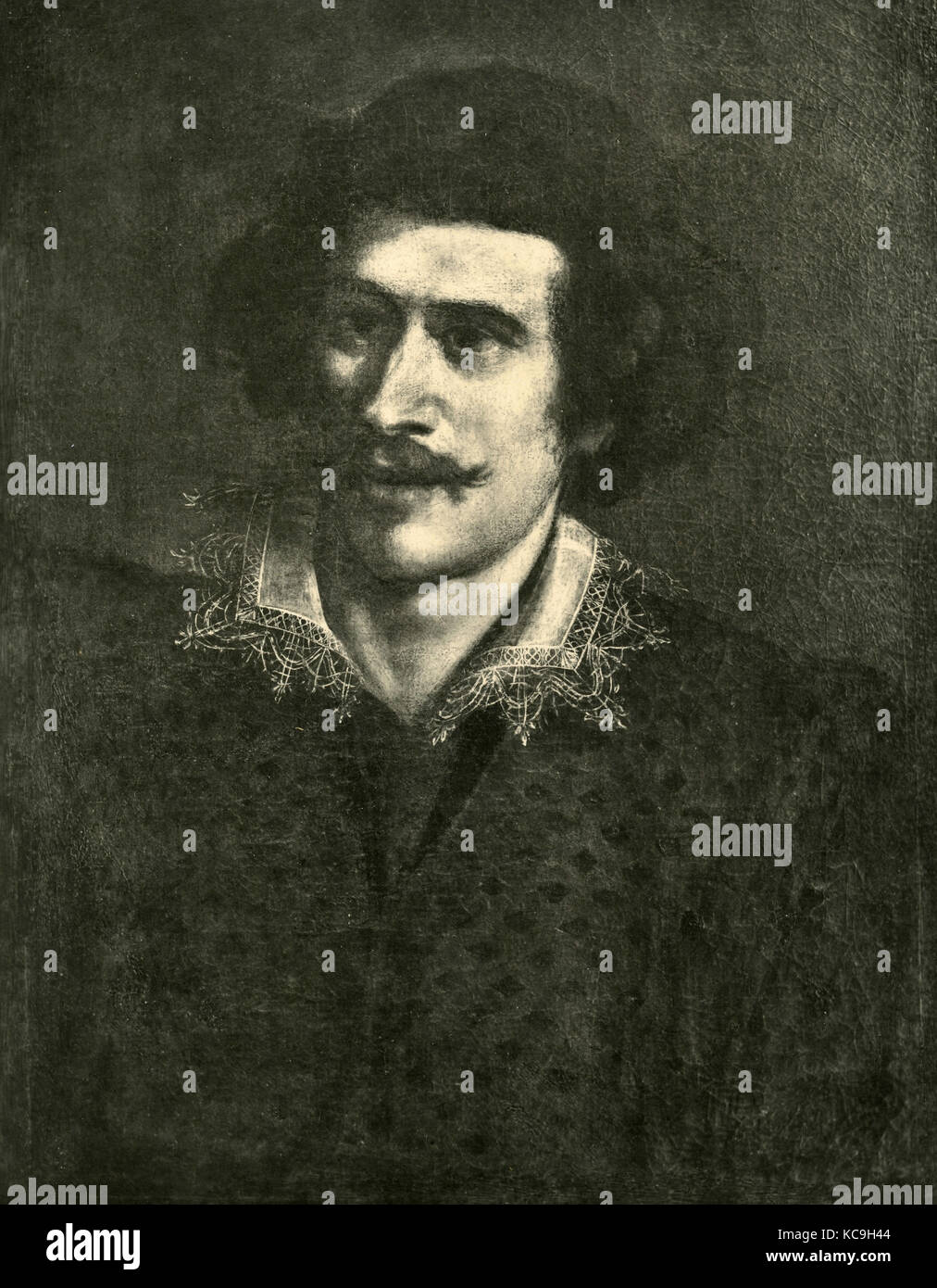 Selbstportrait der italienische Maler Giovanni Francesco Barbieri alias Guercino Stockfoto
