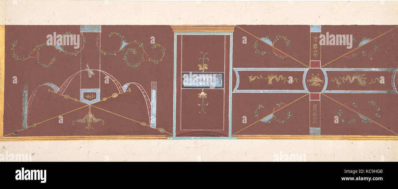 Design für die Wand Dekoration, Pierre François Léonard Fontaine Stockfoto