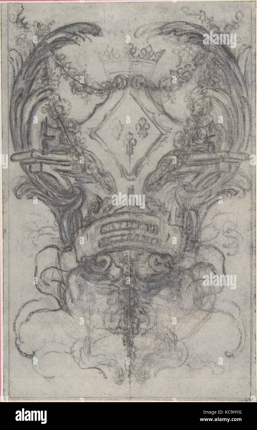 Design für die Kopfbedeckung der "Gazette de France", Hubert François Gravelot, 18. Jahrhundert Stockfoto