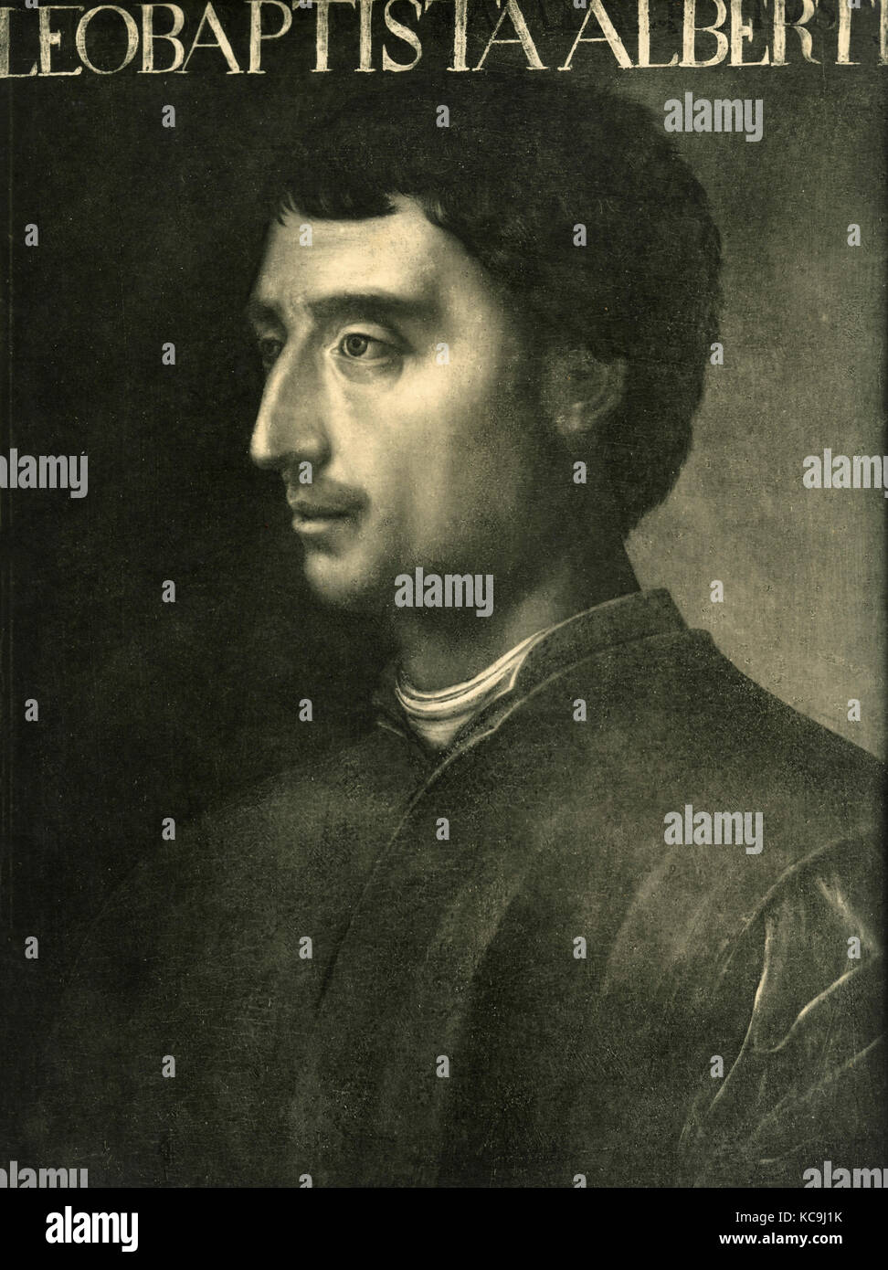 Leon Battista Alberti, Porträt Stockfoto